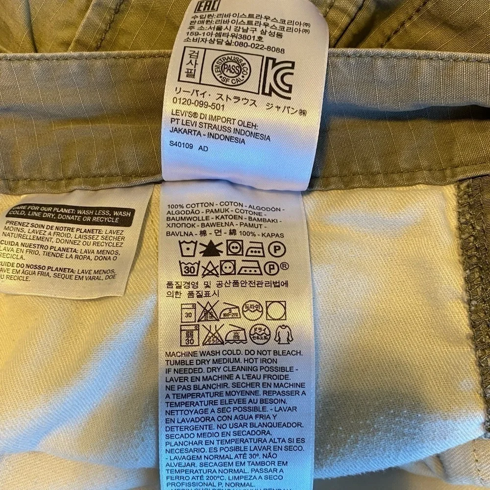 Levis flat front